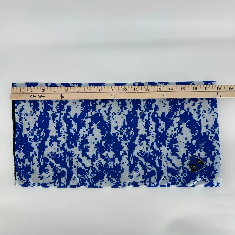 SACO Frost Tech Fleece Face Shield Neck Gaiter Blue Digital‎ Camo One Size NEW!!